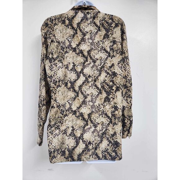 BNWT ZARA WOMENS COLLECTION ANIMAL PRINT SHIRT Size  S - Picture 10 of 10